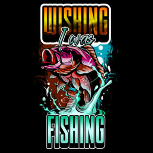 Wishing I was Fishing (Back) Design
