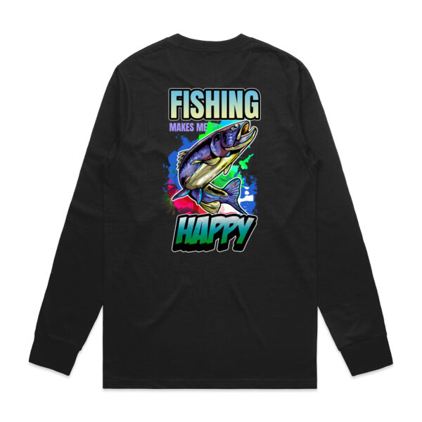 Fishing makes me Happy (Back) Thumbnail