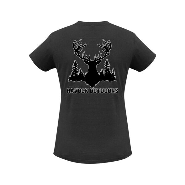 Havock Outdoors Womans Tee (Front&Back) Thumbnail